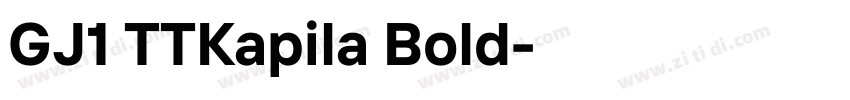 GJ1 TTKapila Bold字体转换